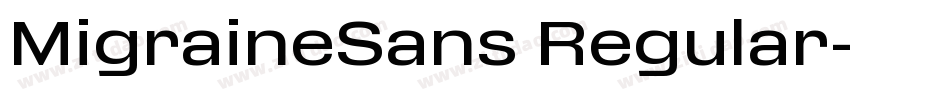 MigraineSans Regular字体转换